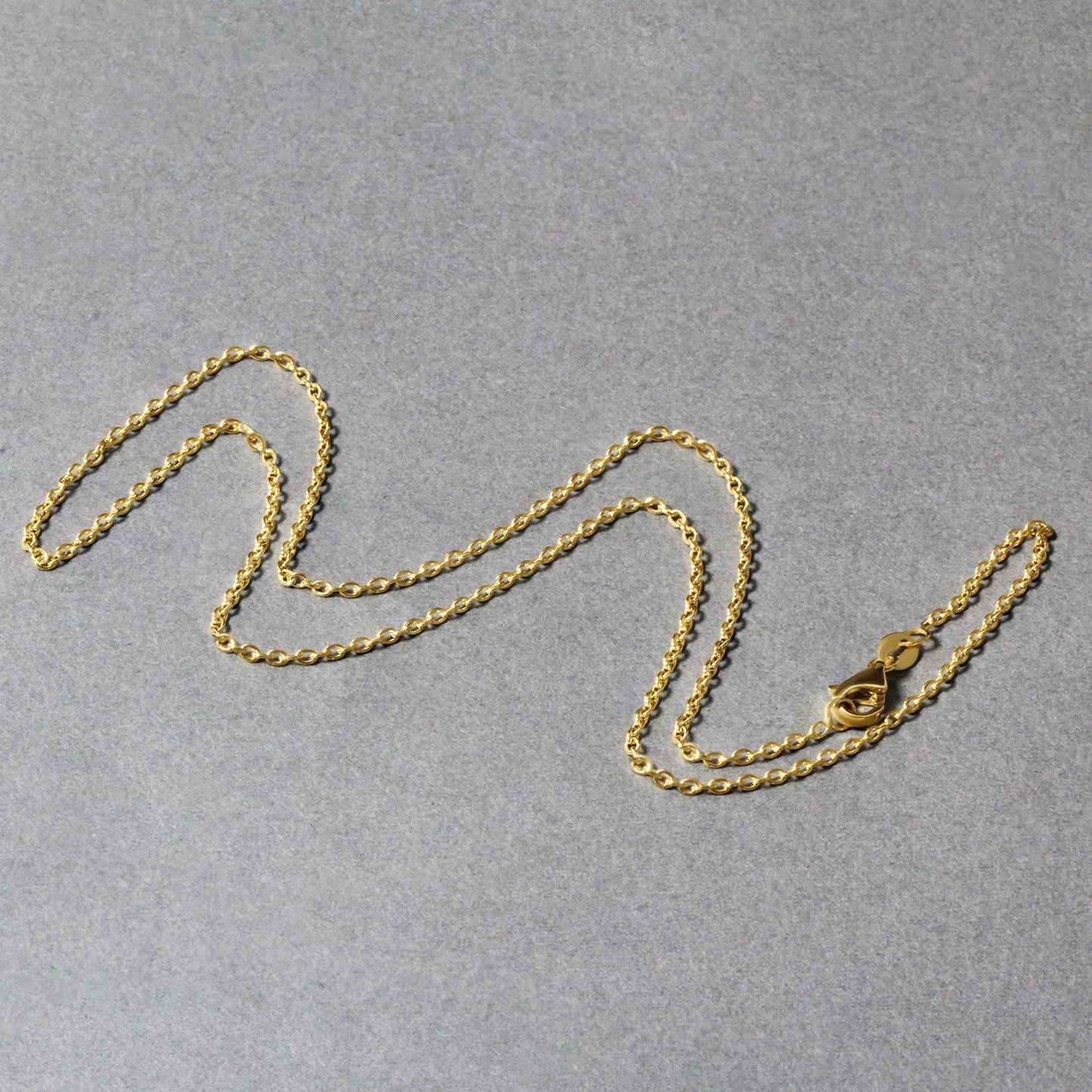 14k Yellow Gold Round Cable Link Chain - 1.5mm