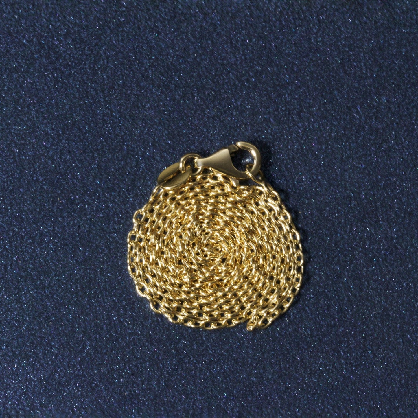 14k Yellow Gold Round Cable Link Chain - 1.5mm