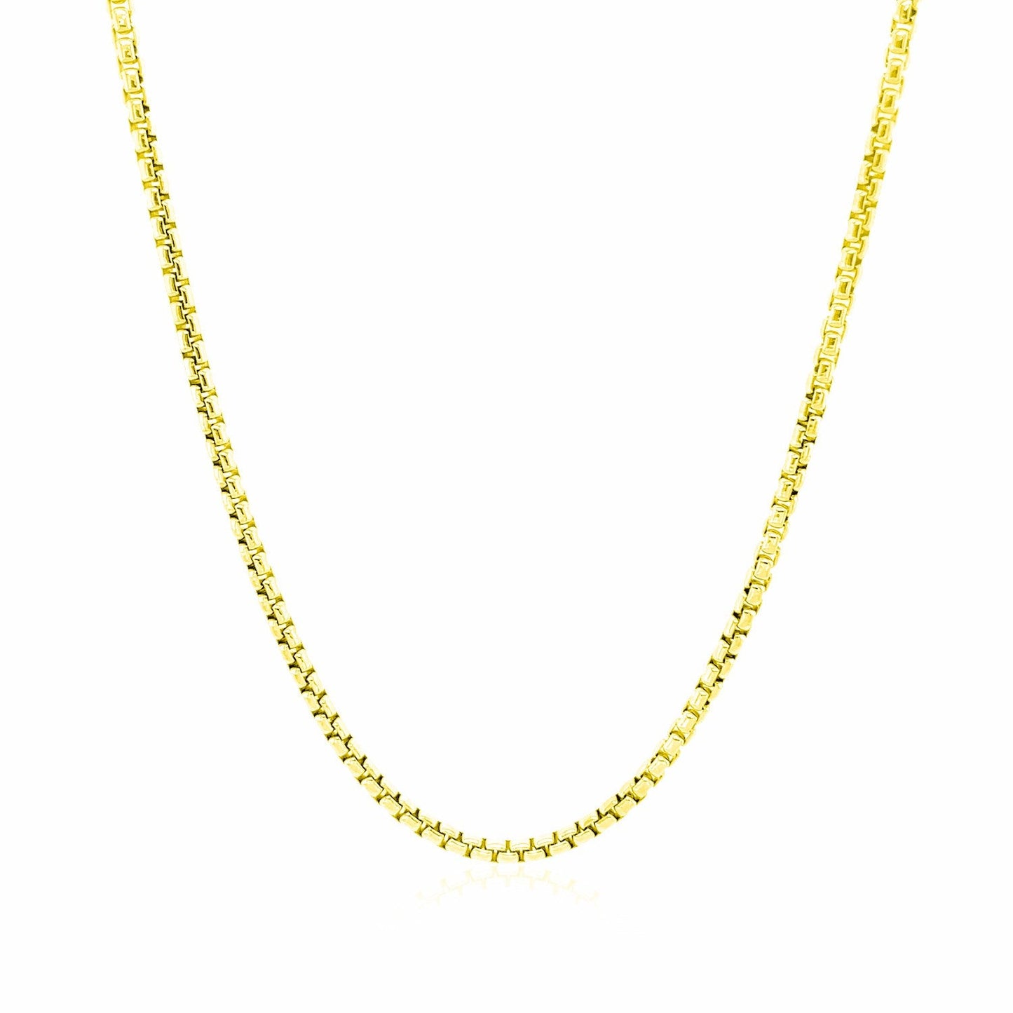 14k Yellow Gold Round Box Chain - 1.7mm