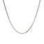 Rhodium Plated Sterling Silver Snake Chain Necklace