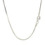 Rhodium Plated Sterling Silver Snake Chain Necklace