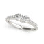 14k White Gold Round Two Stone Diamond Ring