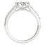 14k White Gold Round Two Stone Diamond Ring
