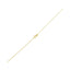 Collar de cadena ajustable de oro amarillo de 14k