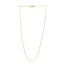Collar de cadena ajustable de oro amarillo de 14k