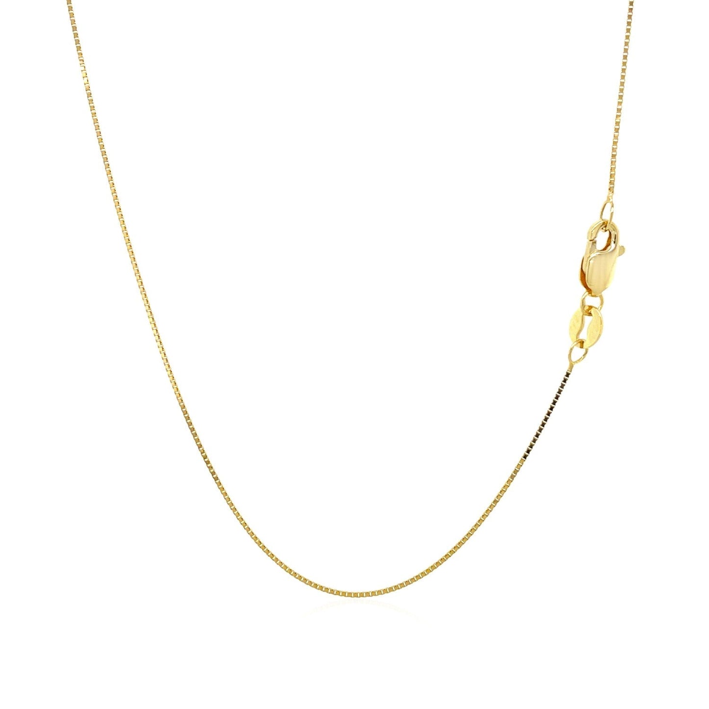 Cadena Clásica de Caja de Oro Amarillo de 14k - 0.6mm