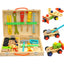 Children's simulation house cartoon wooden hand-held repair toolbox assembly disassembly nut combination puzzle toy - Korvel