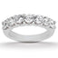 14k White Gold Diamond Scalloped Wedding Ring Band