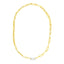 Collier en chaîne en or jaune 14k avec maillon en diamant