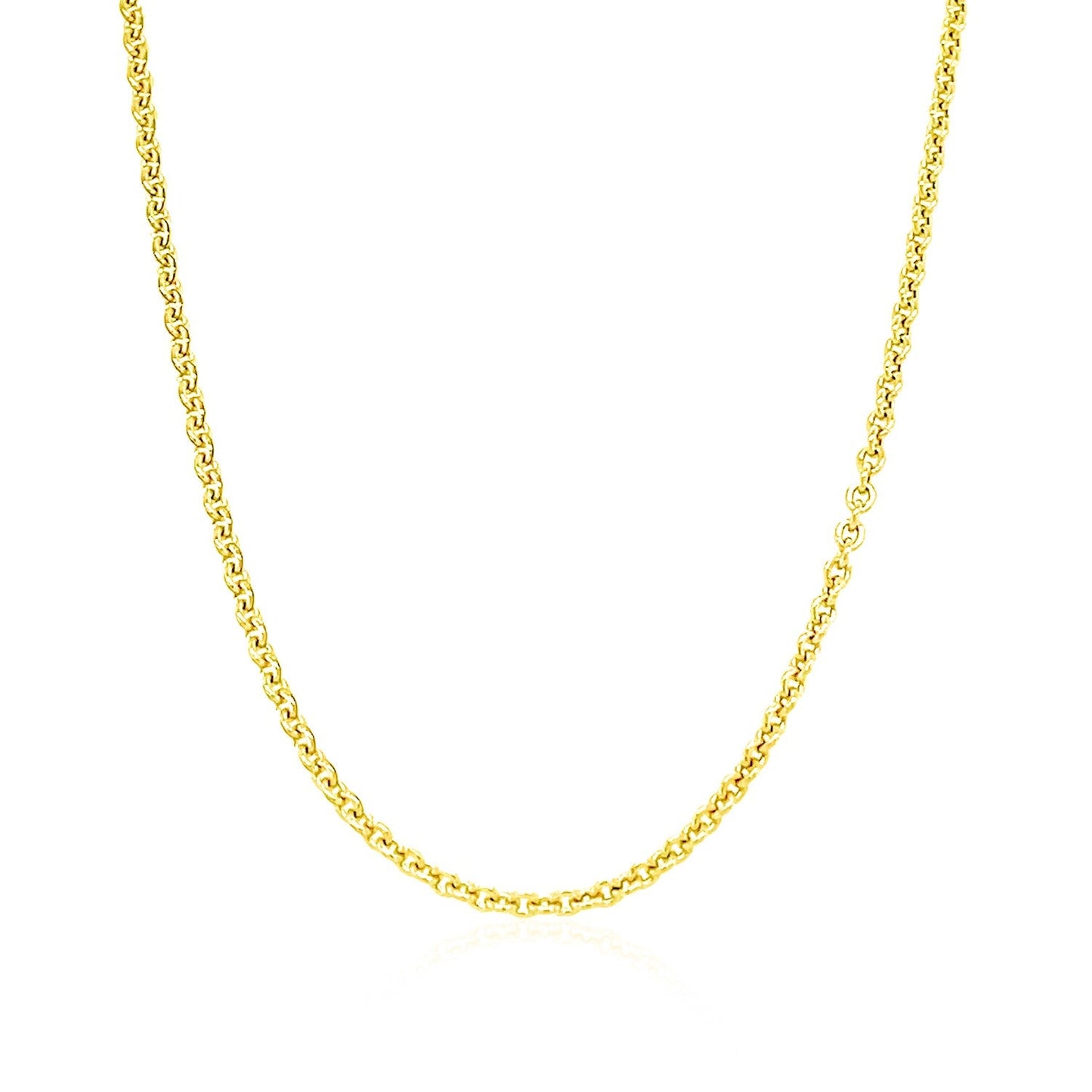 Cadena de eslabones cable Forsantina Lite de oro amarillo de 14k - 1.9mm