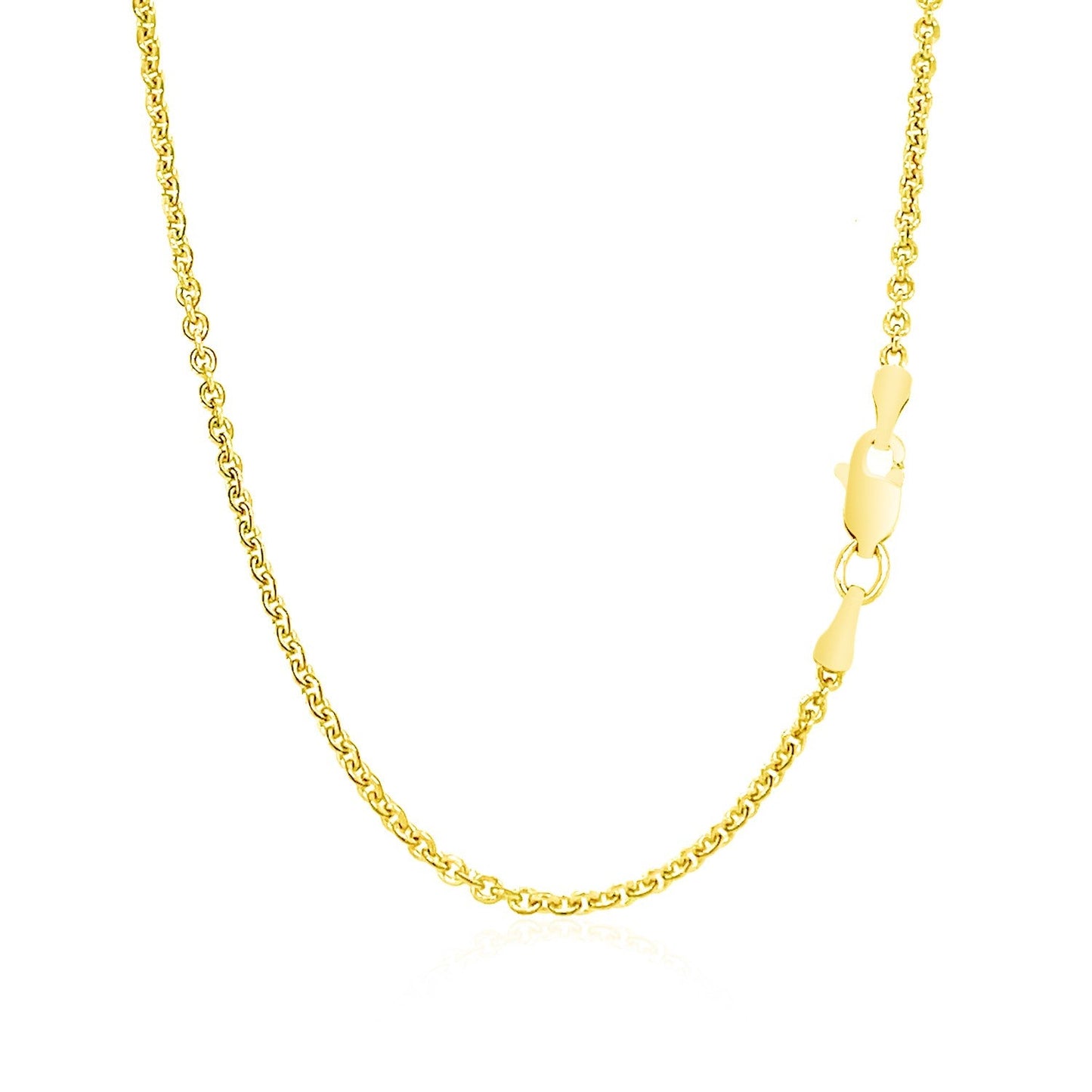 Cadena de eslabones cable Forsantina Lite de oro amarillo de 14k - 1.9mm