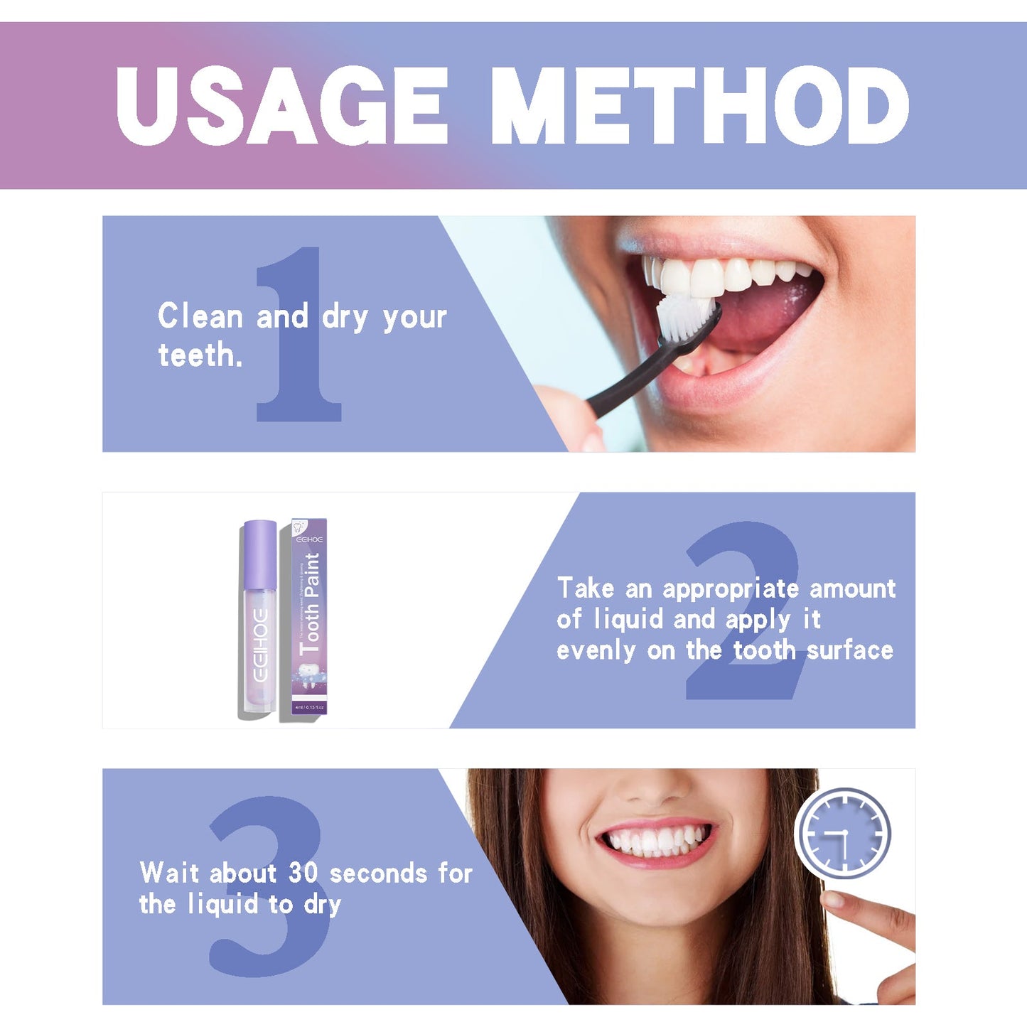 Whitening Teeth Pen, Oral Care Clean Stains White Teeth Fresh Breath Teeth Pen - Korvel