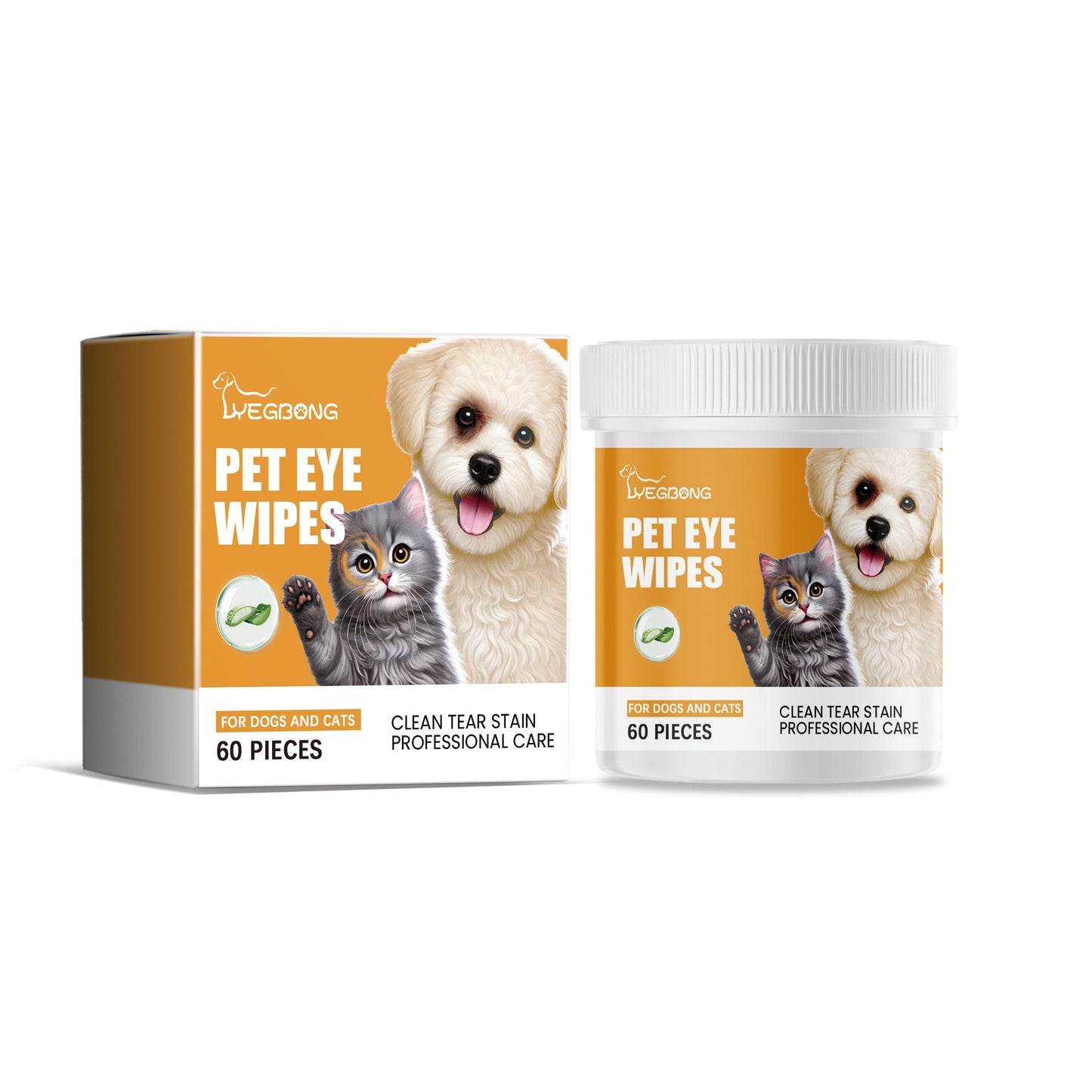 Gentle Eye Cleaning Wipes for Cats and Dogs