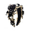 Luxury Baroque Rhinestone Pearl Flower Headband Fashion Hair Accessories For Women Trendy Party Hairband Hair Band Girl Headwear - Korvel