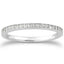 14k White Gold Micro-Pave Diamond Wedding Ring Band Set
