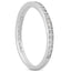 14k White Gold Micro-Pave Diamond Wedding Ring Band Set
