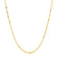 14k Yellow Gold Diamond-Cut Alternating Bead Chain 1.5mm