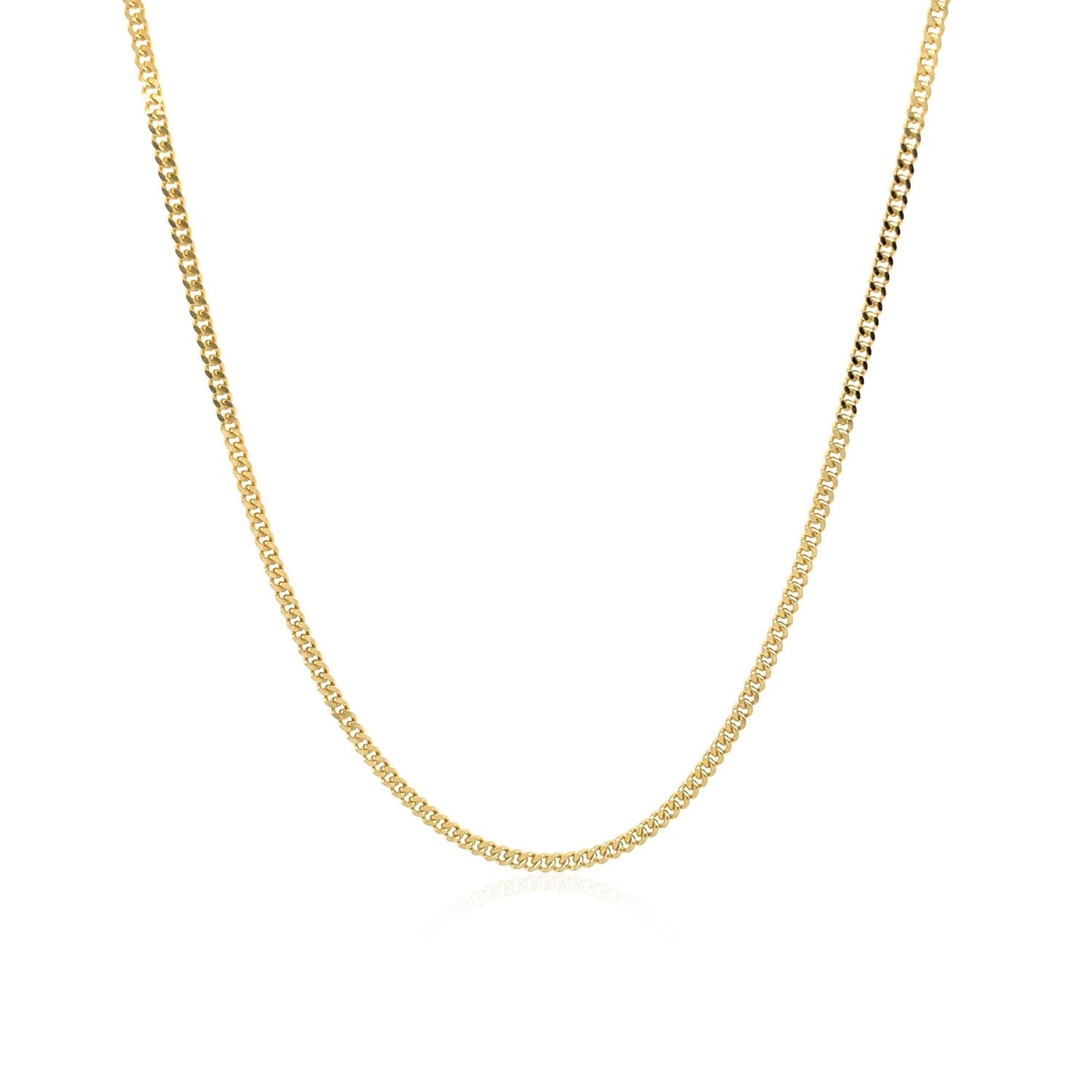 14k Yellow Gold Gourmette Chain - 1.5mm