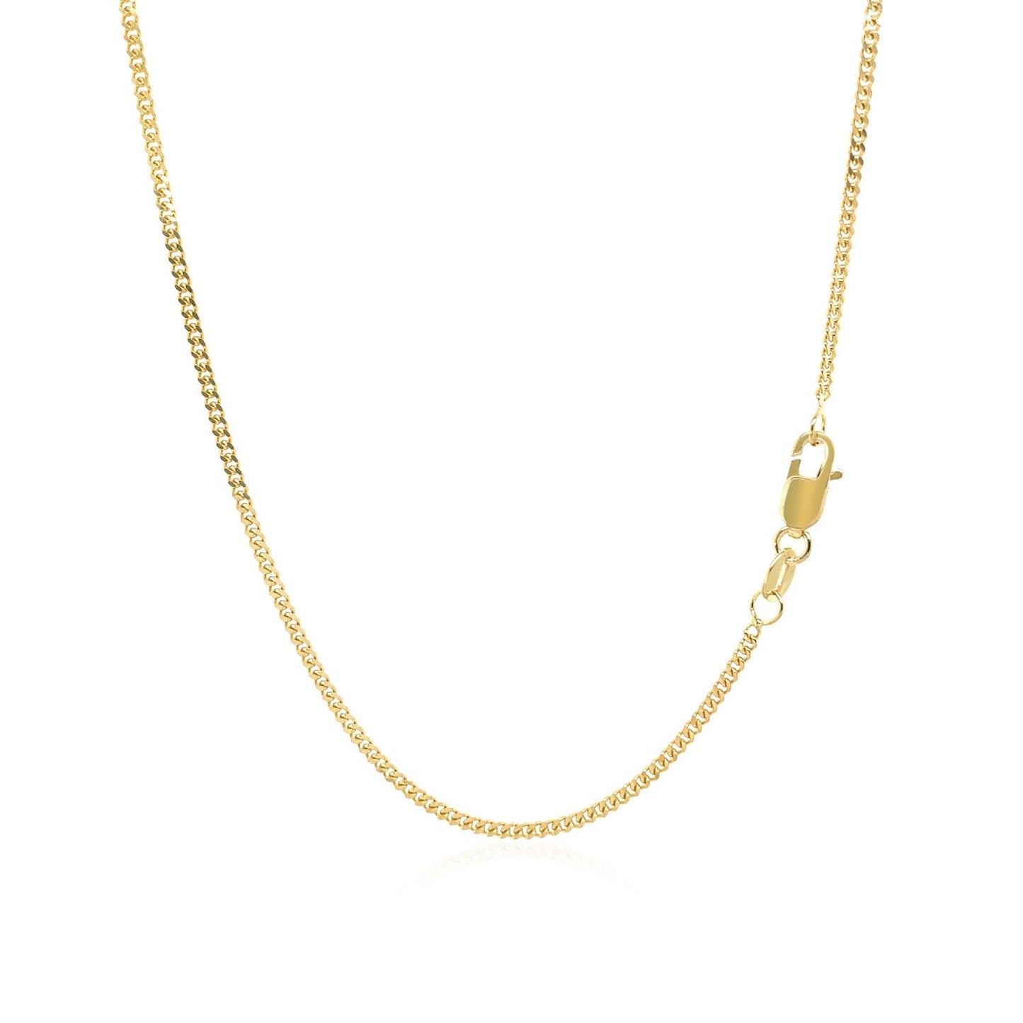 14k Yellow Gold Gourmette Chain - 1.5mm
