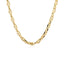 Collar de cadena de ancla de oro amarillo de 14k de 4.5mm