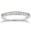 Juego de Anillos de Boda de Diamantes Pave de Oro Blanco de 14k