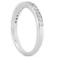 Juego de Anillos de Boda de Diamantes Pave de Oro Blanco de 14k