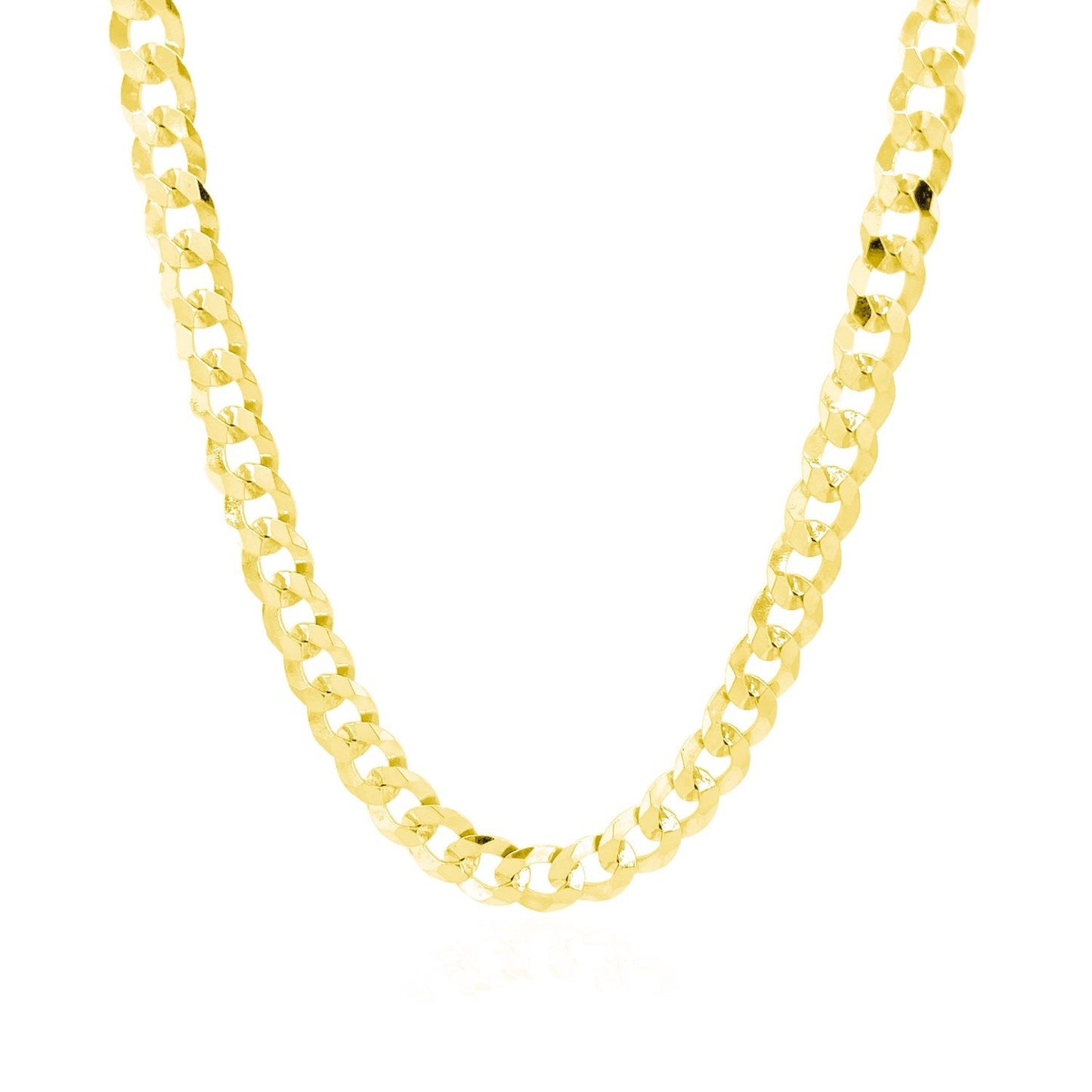 Collier en chaîne à maillons en or jaune 14k de 5,7 mm