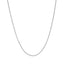 Chaîne en blé ronde en or blanc 14 carats - 1,0 mm
