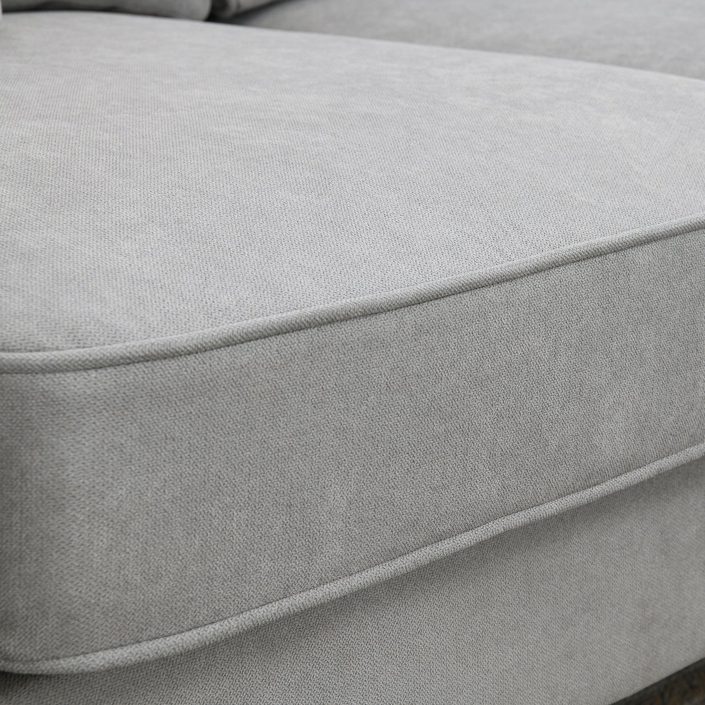 [VIDEO provided] [New] 108*85.5" Modern U Shape Sectional Sofa 7 Seat Fabric Sectional Sofa Set - Korvel