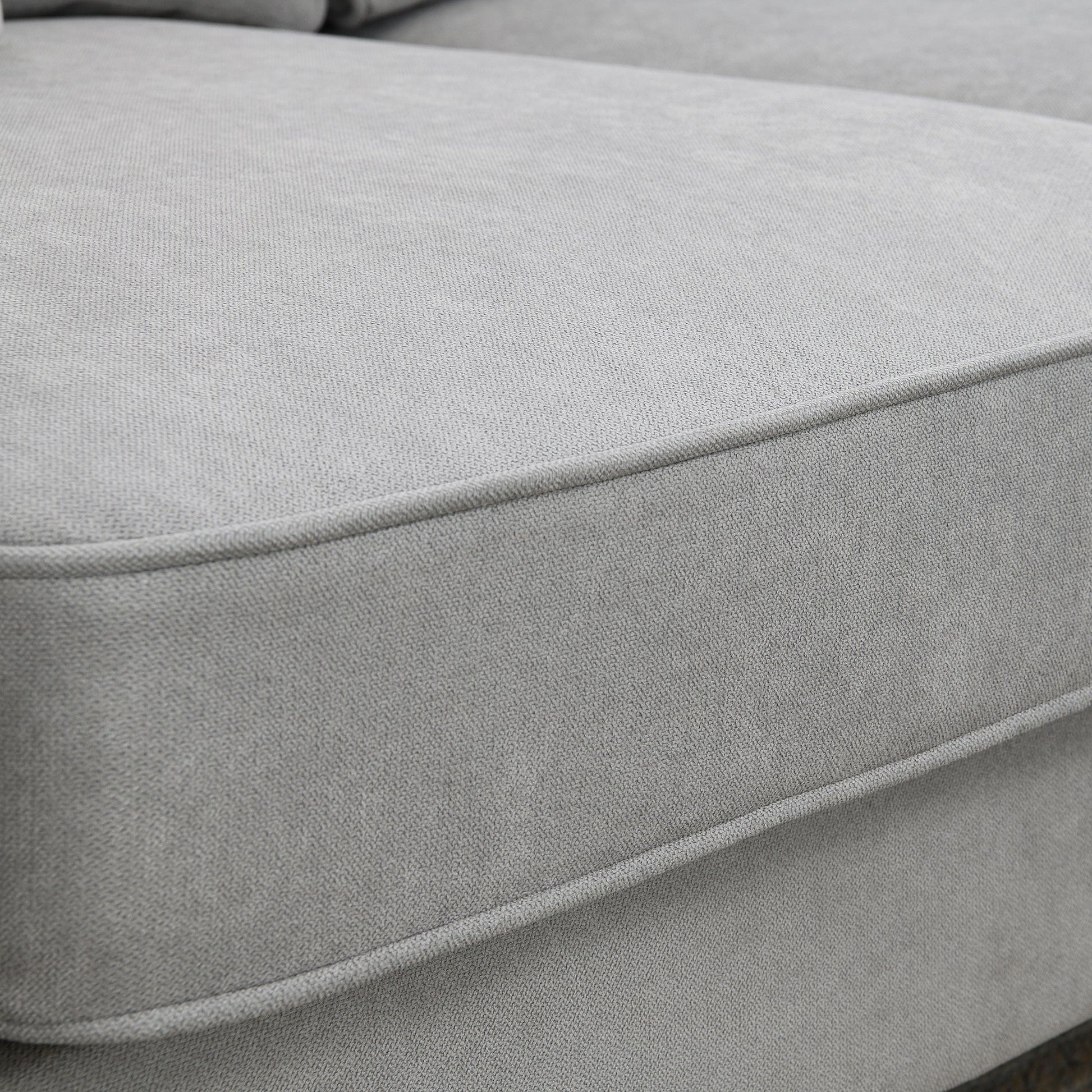 [VIDEO provided] [New] 108*85.5" Modern U Shape Sectional Sofa 7 Seat Fabric Sectional Sofa Set - Korvel
