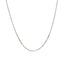 Collier en chaîne réglable en or blanc 10 carats