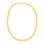Collar Choker de Cadena Cubana de Oro Amarillo de 14k