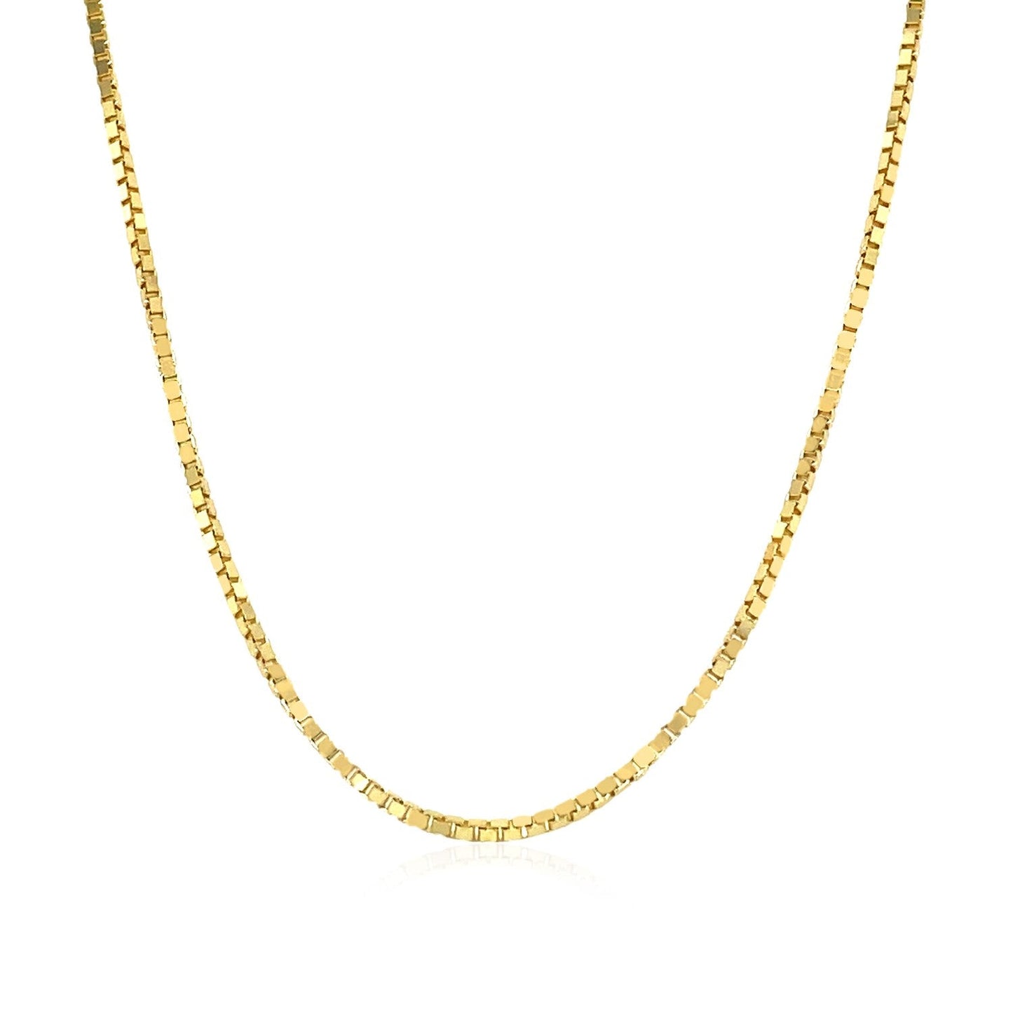14k Yellow Gold Classic Box Chain - 1.1mm