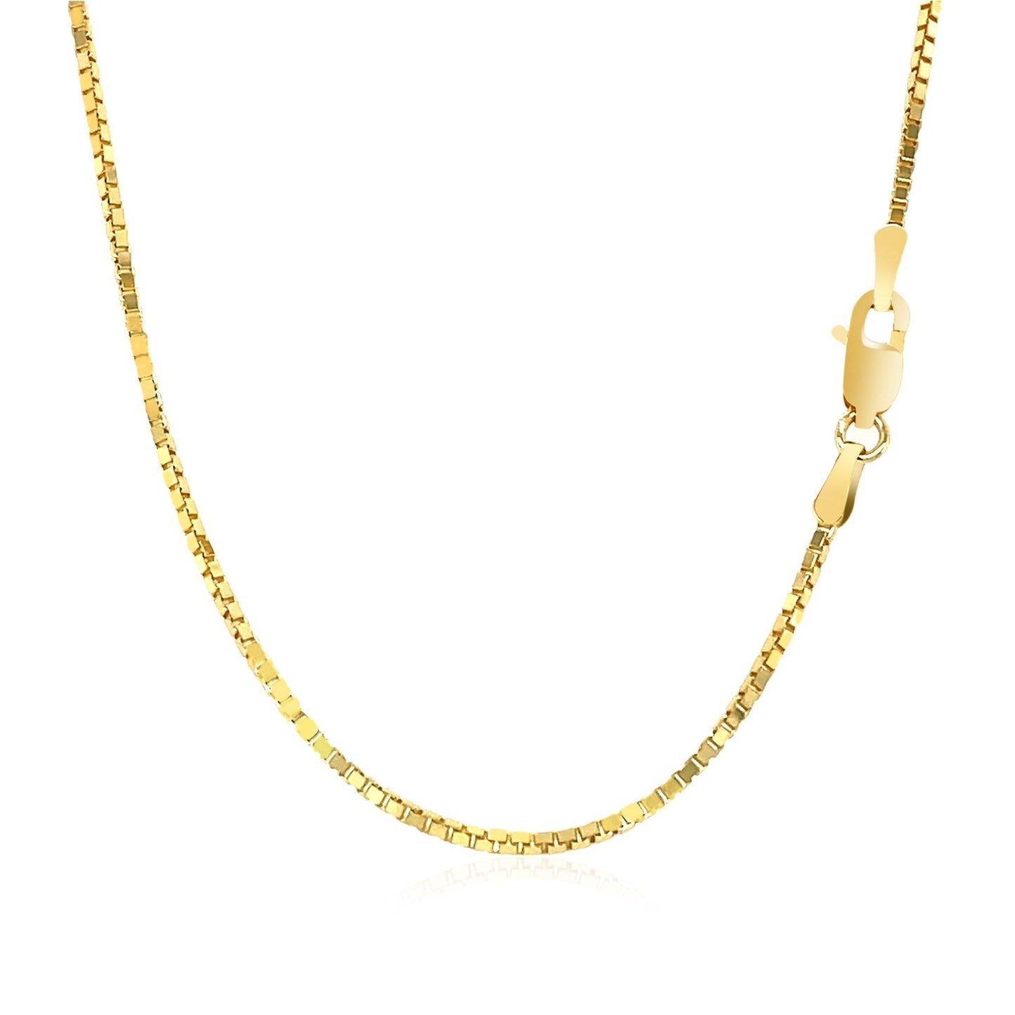14k Yellow Gold Classic Box Chain - 1.1mm