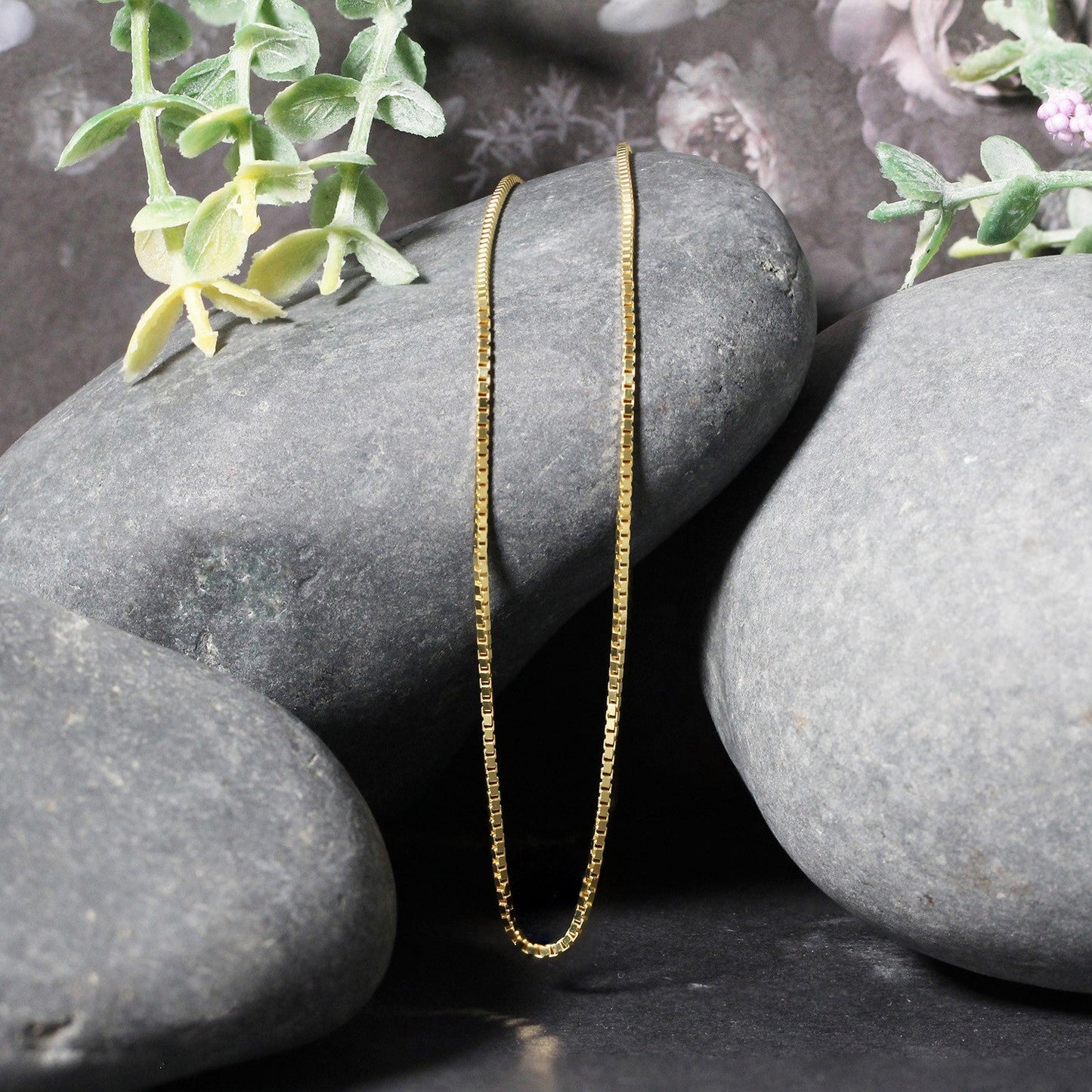 14k Yellow Gold Classic Box Chain - 1.1mm