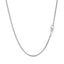 14k White Gold Franco Chain - 1.2mm Elegance
