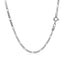 14k White Gold Solid Figaro Chain 1.9mm