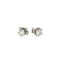 Pendientes de diamantes de cuatro garras en oro blanco de 14k