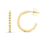 Boucles d'oreilles Omega en or jaune 14 carats en brique