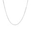 Cadena Clásica de Caja de Oro Blanco de 14k - 0.6mm