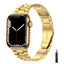 Suitable For Apple Watch S 3 4 5 iwatch S 7 8 9 Stainless Steel Metal Fine Steel Watch Chain With Five Beads - Korvel