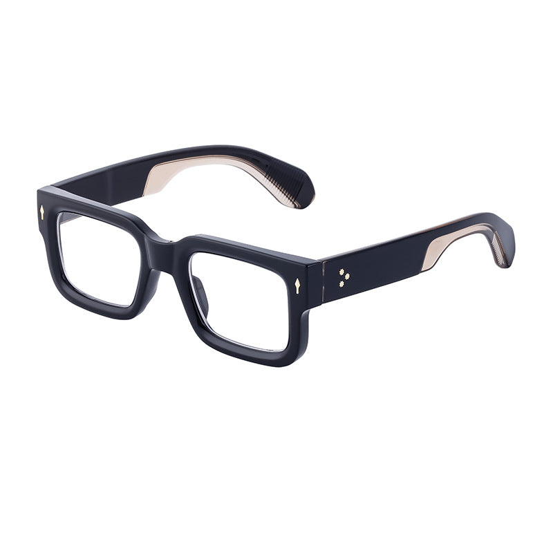 Fashionable boxy sunglasses for men with a simple frame that can be paired with nearsighted glasses - Korvel