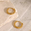 18K Gold-Plated Stainless Steel Huggie Earrings - Korvel