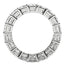Anillo de Eternidad con Diamante Creado en Laboratorio Corte Esmeralda en Oro Blanco de 14k