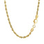 14k Yellow Gold 2.75mm Diamond Cut Rope Chain