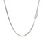 14k White Gold Round Box Chain - 1.7mm