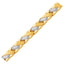 14k Two-Tone Gold Fancy Weave Bracelet