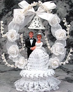 Cherished Love Cake Topper - Elegant Wedding Decoration