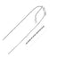 10k White Gold Adjustable Rope Chain Necklace
