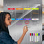 Acrylic message board magnetic refrigerator sticker household erasable calendar transparent note display board - Korvel